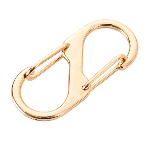 Zink-Legierung Karabiner Schlüsselanhänger, Zinklegierung, plattiert, DIY, keine, 40x18mm, verkauft von PC[