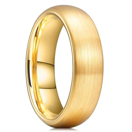 Tungsten Steel Finger Ring, Vacuum Ion Plating, Unisex US Ring .5 