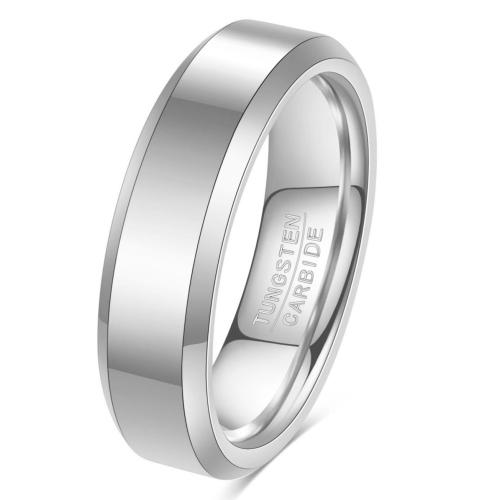 Tungsten Steel Finger Ring, plated, Unisex US Ring 