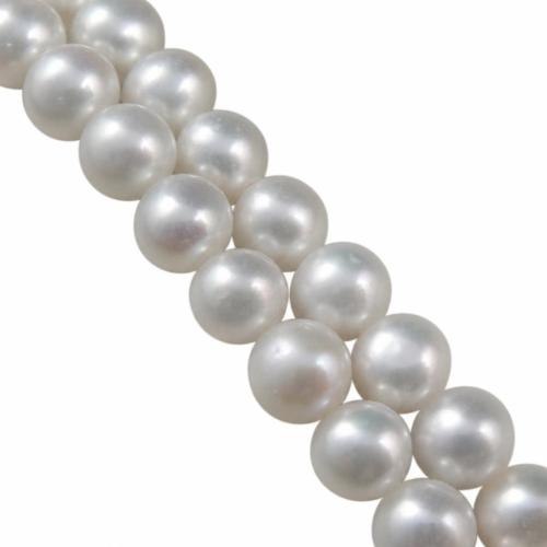 Perles de nacre rondes de culture d'eau douce, perle d'eau douce cultivée, naturel, plus de couleurs à choisir, Niveau AA, 5-6mm Environ 0.8mm Vendu par brin