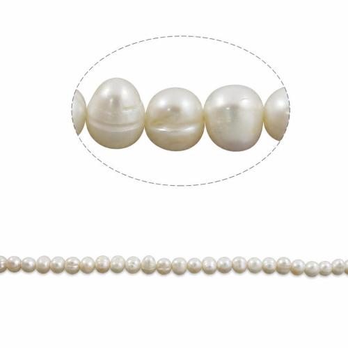 Perles de nacre rondes de culture d'eau douce, perle d'eau douce cultivée, naturel, plus de couleurs à choisir, grade A, 7-8mm Environ 0.8mm Vendu par brin[