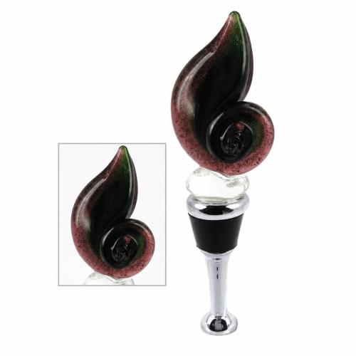 Lampwork Bottle Stopper, with Zinc Alloy, 120mm [