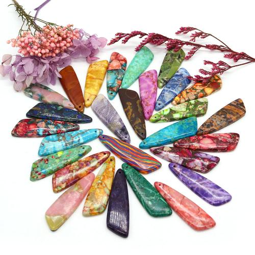 Impression Jasper Pendants, Triangle, DIY 