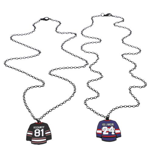 alliage de zinc collier, vêtement, Placage, unisexe & émail, plus de couleurs à choisir Environ 60 cm, Vendu par PC