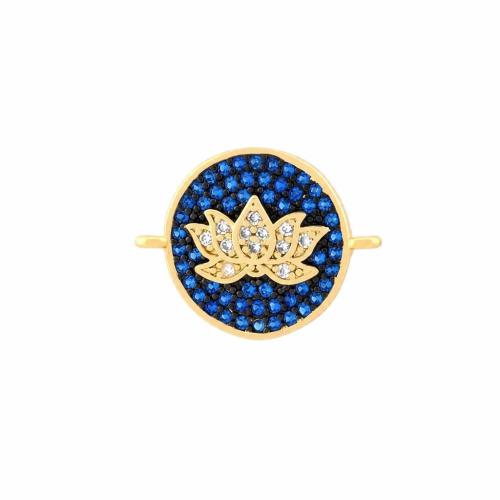 Befestiger Zirkonia Messing Schmuckverbinder, goldfarben plattiert, Modeschmuck & DIY & verschiedene Stile für Wahl & Micro pave Zirkonia & 1/1-Schleife, keine, verkauft von PC