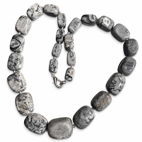 Gemstone Necklaces, irregular & Unisex, beads size 18*25-10*14mm Approx 40 cm 