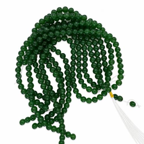 Malaysia Jade Perle, rund, DIY & verschiedene Größen vorhanden, Länge:38 cm, verkauft von Strang[