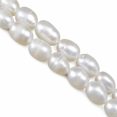 Reis Süßwasser Zuchtperlen, Natürliche kultivierte Süßwasserperlen, natürlich, keine, Grade A, 4-5mm, Bohrung:ca. 0.8mm, Länge:15 , verkauft von Strang
