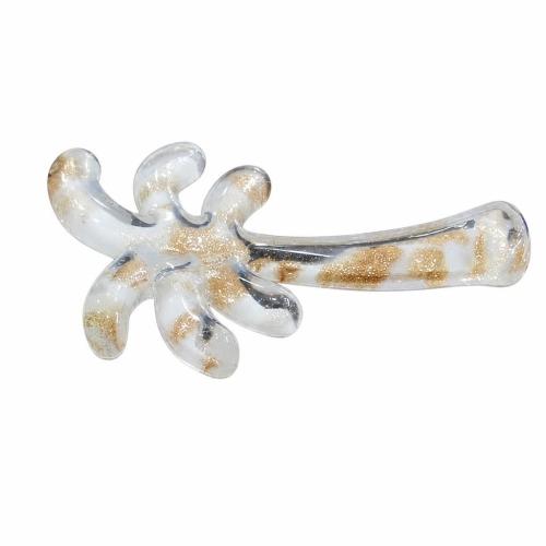 植物ランプワークペンダント, ランプワーク, ツリー, ゴールドサンド & ゴールドサンド, ホワイト 穴:約 3mm, 売り手 パソコン