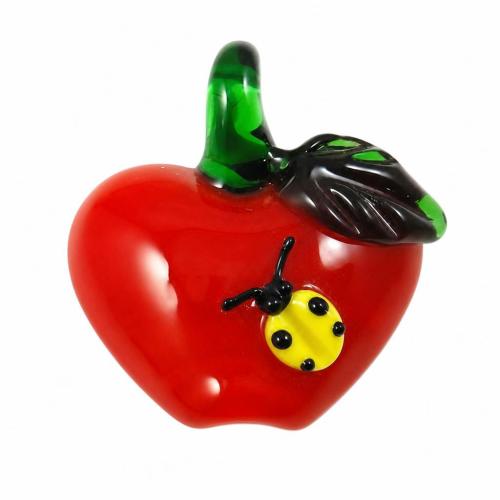 植物ランプワークペンダント, ランプワーク, アップル, レッド 穴:約 6mm, 売り手 パソコン