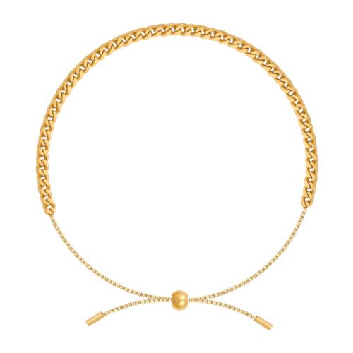 304 Stainless Steel Bracelet, plated, adjustable & for woman Approx 15-22 cm 