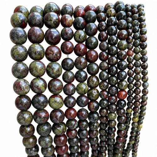 Perles de pierre gemme unique, Dragon-Blood-pierre, Rond, DIY & normes différentes pour le choix Environ 38 cm, Vendu par brin