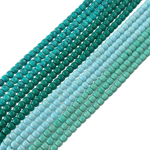 Synthetic Turquoise Beads, dyed & DIY Approx 38 cm 