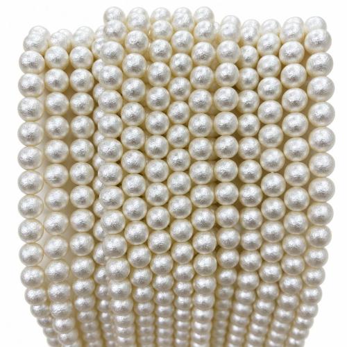 Glass Pearl Beads, Round, DIY & frosted 