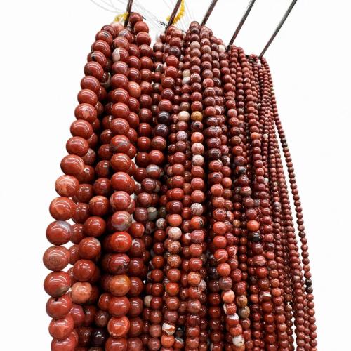 Red Jasper Bead, Round, natural & DIY Approx 38 cm 