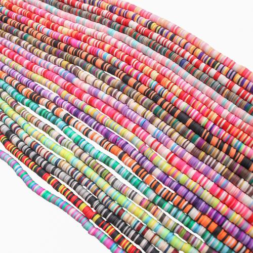 Rondelle Polymer Clay Beads, DIY 