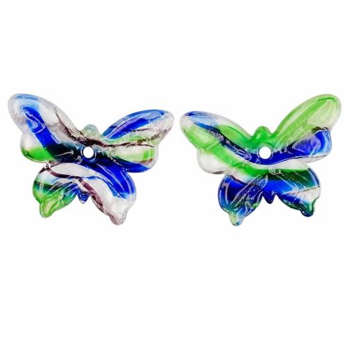 Pendentif Murano pour boucle d'oreille, chalumeau, papillon, plus de couleurs à choisir Vendu par paire