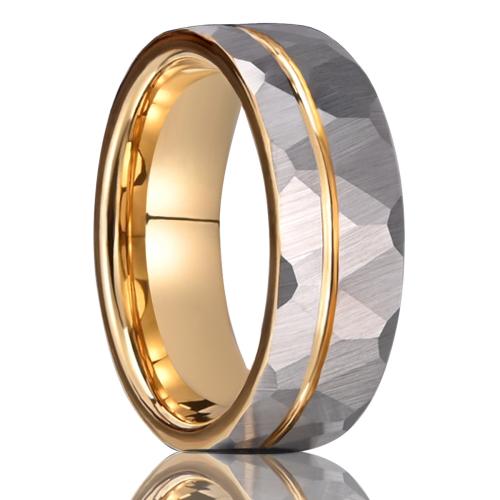 Tungsten Steel Finger Ring, plated, Unisex US Ring .5 