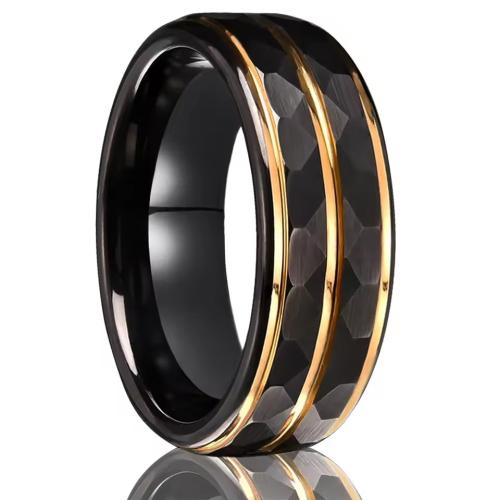Tungsten Steel Finger Ring, plated & for man, US Ring 