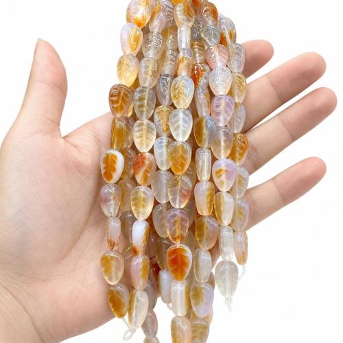 Perles de pierre gemme unique, feuille, naturel & DIY, plus de couleurs à choisir Environ Vendu par brin