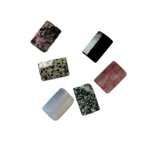 Gemstone Jewelry Pendants, Rectangle, DIY 