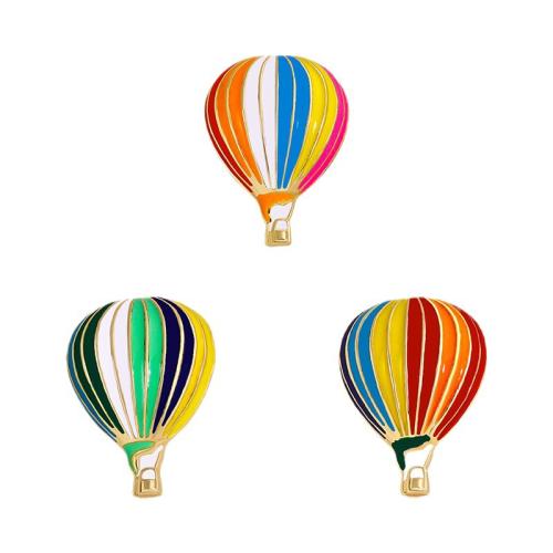 Enamel Brooch, Zinc Alloy, Hot Balloon, plated, fashion jewelry & Unisex 