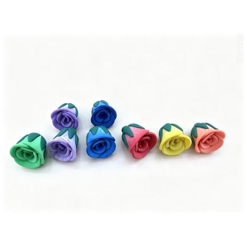 Polymer Clay Flower Beads, DIY Approx 3mm 