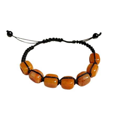 Gemstone Bracelet, with Polyester Cord, Geometrical Pattern & Unisex Approx 6-10 Inch 