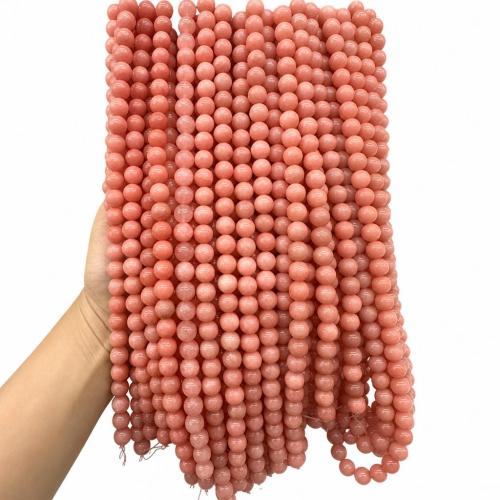 Rhodonite Beads, Rhodochrosite, Round, DIY 