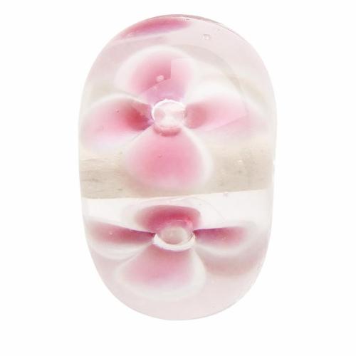 Raffinée de bijoux en perles, chalumeau, rondelle, avec le motif de fleurs Environ 2mm, Vendu par PC