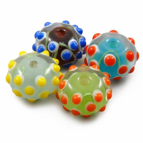 Raffinée de bijoux en perles, chalumeau, rondelle, avec le motif de fleurs & cahoteux, plus de couleurs à choisir Environ 2.5mm, Vendu par PC