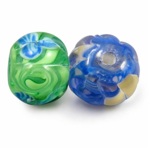 Raffinée de bijoux en perles, chalumeau, rondelle, avec le motif de fleurs, plus de couleurs à choisir Environ 3mm, Vendu par PC