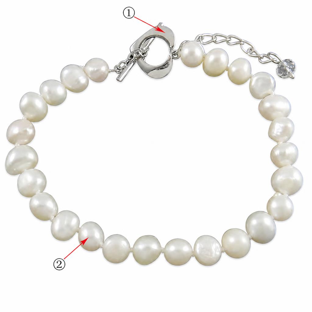 Freshwater Pearl Bracelet, different styles for choice, more colors for choice, 6mm, 7-8mm, Length:7.5 , Sold By Strand
