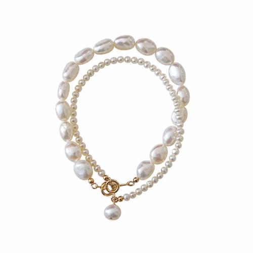 Cultured Freshwater Pearl Bracelets, handmade, fashion jewelry & for woman, white cm 