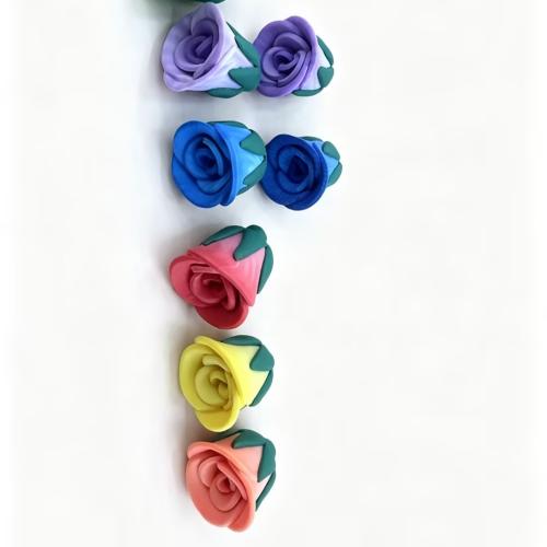 Polymer Clay Flower Beads Approx 3mm Approx 38 cm, Approx 