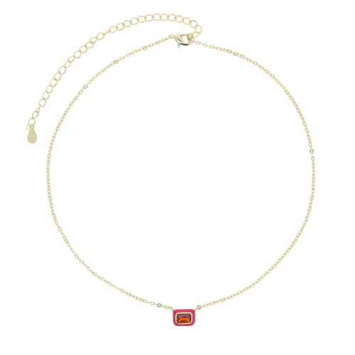 Brass Jewelry Set, plated & micro pave cubic zirconia & for woman & enamel 