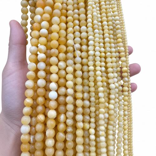 Single Gemstone Beads, Round, Natural & DIY Approx 38 cm 