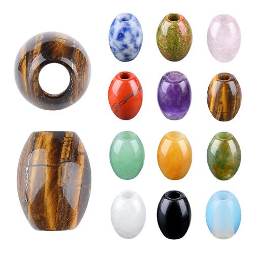 Single Gemstone Beads, Drum, DIY 