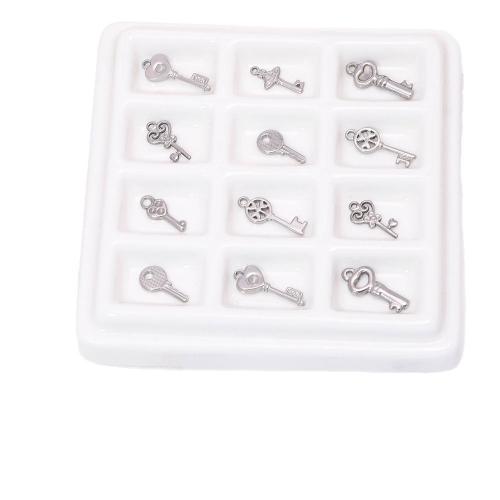 Stainless Steel Key Pendants, 304 Stainless Steel, DIY 