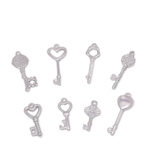 Stainless Steel Key Pendants, 304 Stainless Steel, DIY Approx 100mm 