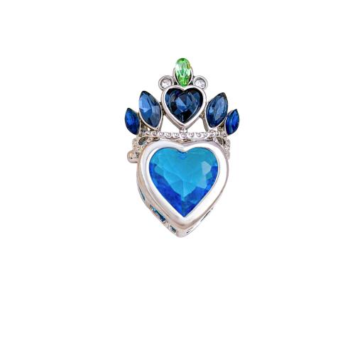 Cubic Zirconia Micro Pave Brass Pendants, Heart, plated, DIY & micro pave cubic zirconia, pendant size 13-16mm 