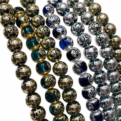Plattierte Lampwork Perlen, DIY & verschiedene Größen vorhanden, keine, 12mm, verkauft von PC