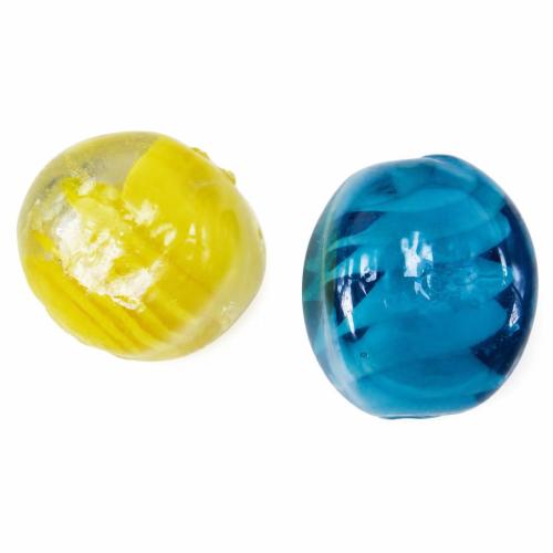 Perles murano plaquées, chalumeau, ovale, Plaquage normal, spiralé intérieurement, couleurs mélangées Environ 2mm, 1000/PC, Vendu par PC