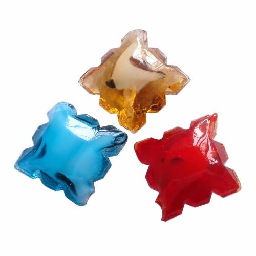 Plattierte Lampwork Perlen, Quadrat, keine, verkauft von PC