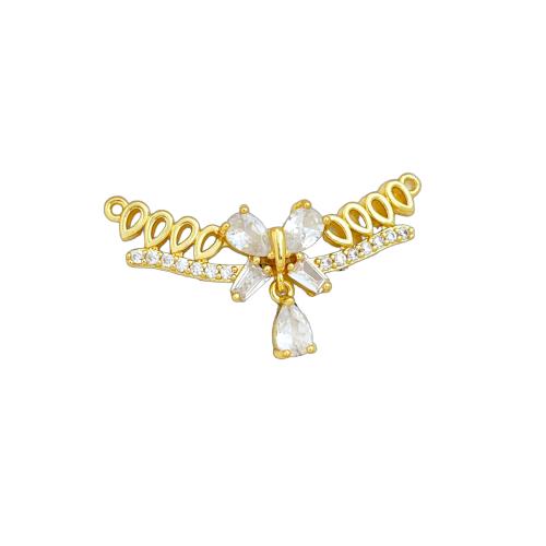 Cubic Zirconia Micro Pave Brass Pendants, plated, DIY & micro pave cubic zirconia, pendant size 35-37mm 