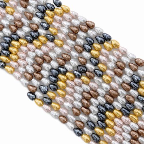 South Sea Shell Beads, Shell Pearl, Teardrop, polished, DIY multi-colored Approx 38 cm 