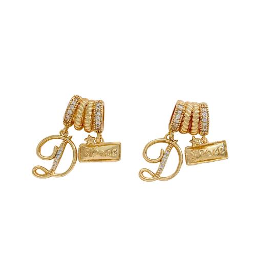 Cubic Zirconia Micro Pave Brass Pendants, plated, DIY & micro pave cubic zirconia 