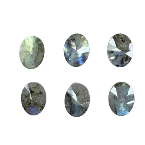 Gemstone Cabochons, Labradorite, Flat Oval, DIY & faceted 