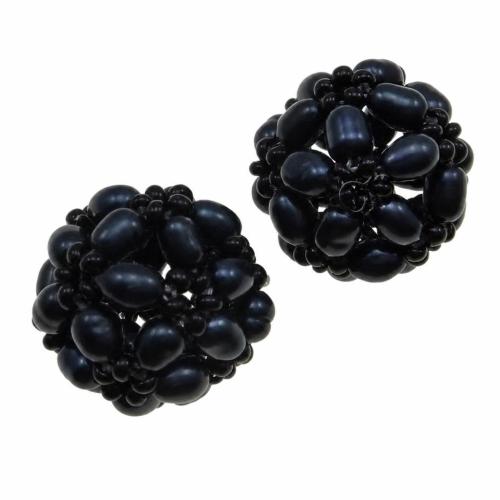 Ball Cluster Cultured Pearl Beads, Freshwater Pearl, Round, handmade 16mm 