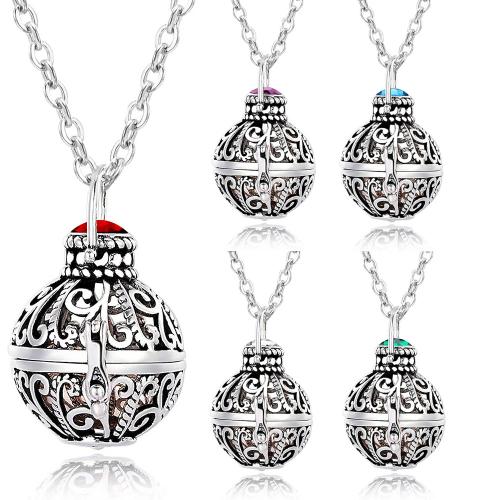 Cinerary Casket Pendant, 304 Stainless Steel, Round, DIY & with rhinestone & hollow 